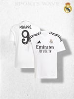 تيشرت ريال مدريد الاول امبابي 24/25 فئة اللاعبين