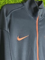 ترنك تمرين برشلونة كحلي + برتقالي سحاب 26/25