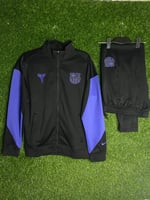 ترنك تمرين برشلونة الاسود سحاب 26/25