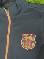 ترنك تمرين برشلونة كحلي + برتقالي سحاب 26/25