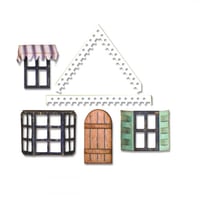 سيزيكس إطار قوالب قص مجموعة 7 قطع - شكل كوخ قروي أ...