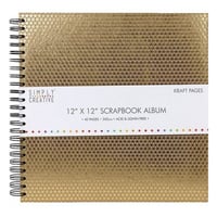 سيمبلي كريتيف ألبوم من الكرافت غلاف مزين بشكل هندس...