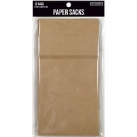 مجموع 12 أكياس من ورق الكرافت البني متوسطة الحجم