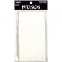 مجموعة 16 أكياس صغيرة الحجم لون أبيض