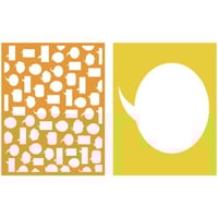 قوالب إمبوسينق، لعمل بروز على شكل تعليق، عدد قالبي...