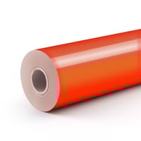 لفة فينيل لاصق دائم متغير بالحرارة (برتقالي-أصفر)