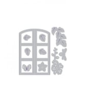 سيزيكس قالب نقش الورق ثلاثي الأبعاد - شكل النافذة