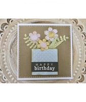 سيزيكس قالب قص كرت بشكل صندوق أزهار حزمة 12 قطعة