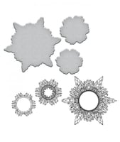 سبيلبينديرز قوالب قص مع طوابع ختم كرستالات الثلج