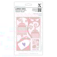 إكس كت قوالب قص عدد 6 قطع - أشكال قلب الطائر الشعب...