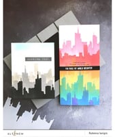 استنسل اعمال فنيه على شكل مدينة لاندسكيب