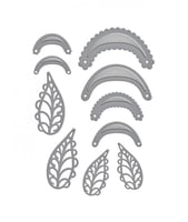 سبيلبينديرز قالب قص لتشكيل زهرة تشبه المروحة مع أو...