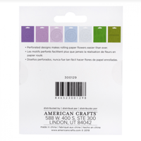 مجموعة لف الورق بشكل أزهار - لون ليلكي