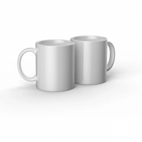 إنفيوزبال إنك كوب سيراميك أبيض 340 مل - للطباعة ال...