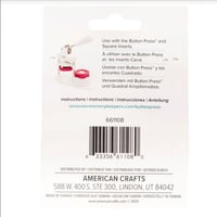 مجموعة 10 بروش مربع الحجم 1.25 إنش