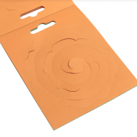 مجموعة لف الورق بشكل أزهار - ألوان أصفر و أحمر