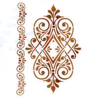 ستيمبيريا استنسل جي 29,7سم×21سم زخرفة شكل دائري