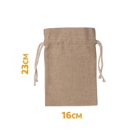 20 حقيبة خيش للطباعة برباط - 16×23