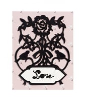 سبيلبينديرز قالب قص شكل وردة وطائر