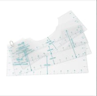 دليل القياسات ومحاذاة الطباعة على التيشيرت - 6 قطع