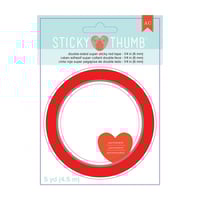 أمريكان كرافتس شريط لاصق أحمر من الجهتين 1/4إنش×5...