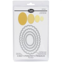 Framelits Dies 4/Pkg-Scallop Ovals