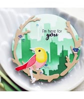 استنسل اعمال فنيه على شكل مدينة لاندسكيب