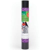 لفة فينيل حراري (أسود جليتر)