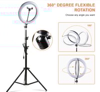 ستاند مع اضاءة للتصوير 3 الوان