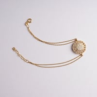 سوارة فضة نسائية مطلية بالذهب الوردي