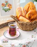 3672 مفرش أنتيك بتطريز تقليدي ملوّن