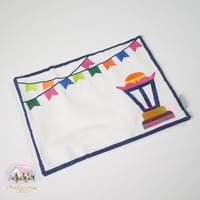 3397 مفرش الفانوس الرمضاني مطرز