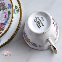 3426 كوب مع صحنين انتيك من رويال ستافورد