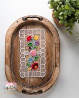 3654 مفرش تطريز ملون كلاسيكي (رقم 4)