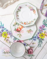 3738 كوب مع صحنين انتيك من جونسون برذرز Johnson Br...