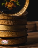 3635 طقم صحون للشاي أنتيك بالتطريز الكلاسيكي