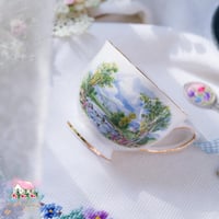 3520 كوب مع صحن انتيك من كولكلوڤ Colclough