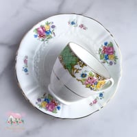 3434 كوب مع صحن انتيك من فيكتوريا وتودور