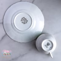 3434 كوب مع صحن انتيك من فيكتوريا وتودور