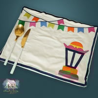 3397 مفرش الفانوس الرمضاني مطرز