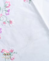 3679 مفرش انتيك مطرز همس الزهور