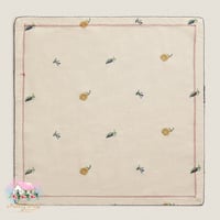 3260 مفرش مطرز الوردة الصفراء