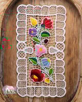 3654 مفرش تطريز ملون كلاسيكي (رقم 4)