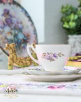 3658 كوب مع صحنين انتيك من كول بورت ورويال ستاندرد