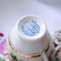 3503 كوب قهوة مع صحنين انتيك من كولكلوڤ Colclough...