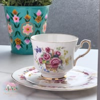 3427 كوب مع صحن انتيك من رويال ستافورد وستراتفورد