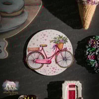 3060 مغناطيس الدراجة الوردية