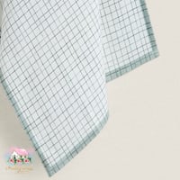 3329 مفرش مخطط اخضر