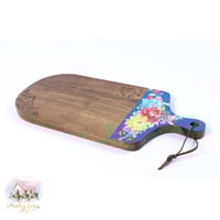 3146 قطاعة موردة من الخشب الطبيعي بلون أزرق