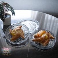 3389 صحن حلى رمضاني زجاجي صغير (للقطعتين)